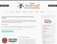 Tablet Screenshot of indieanahandicraftexchange.com